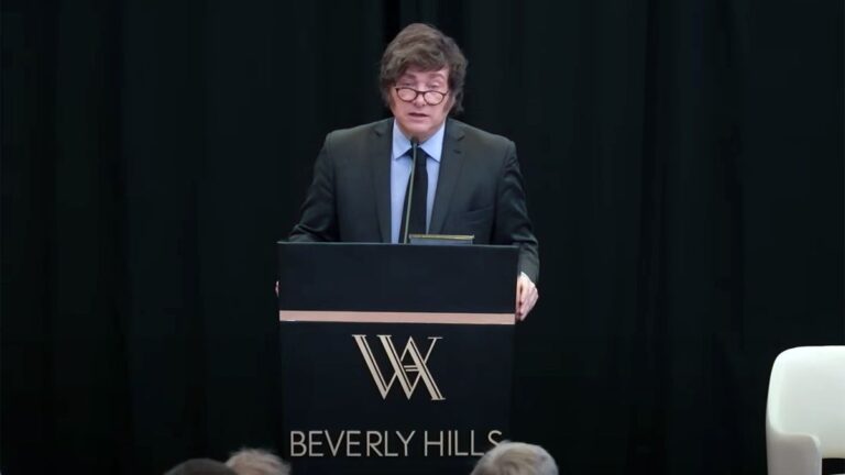 Javier Milei en Los Ángeles: «En 30 o 40 años podremos convertirnos en potencia…»
