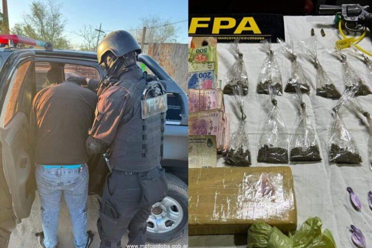 Córdoba: desbaratan banda narco en Villa Los Galpones con 3 mil dosis y armas