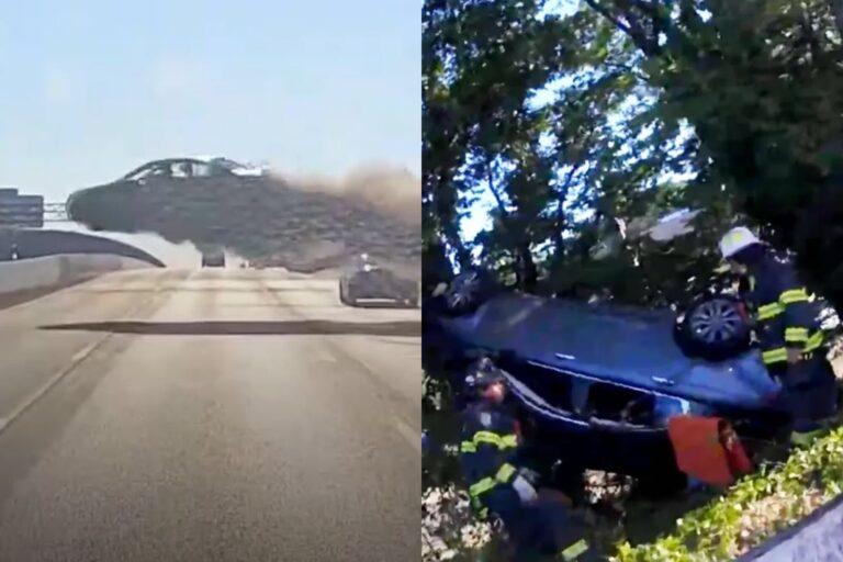 Tiene 70 años y convulsionó mientras manejaba un Honda en Nueva York: su auto voló y atravesó la autopista