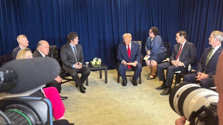 Donald Trump, en la reunión bilateral con Javier Milei: «Respaldo total»
