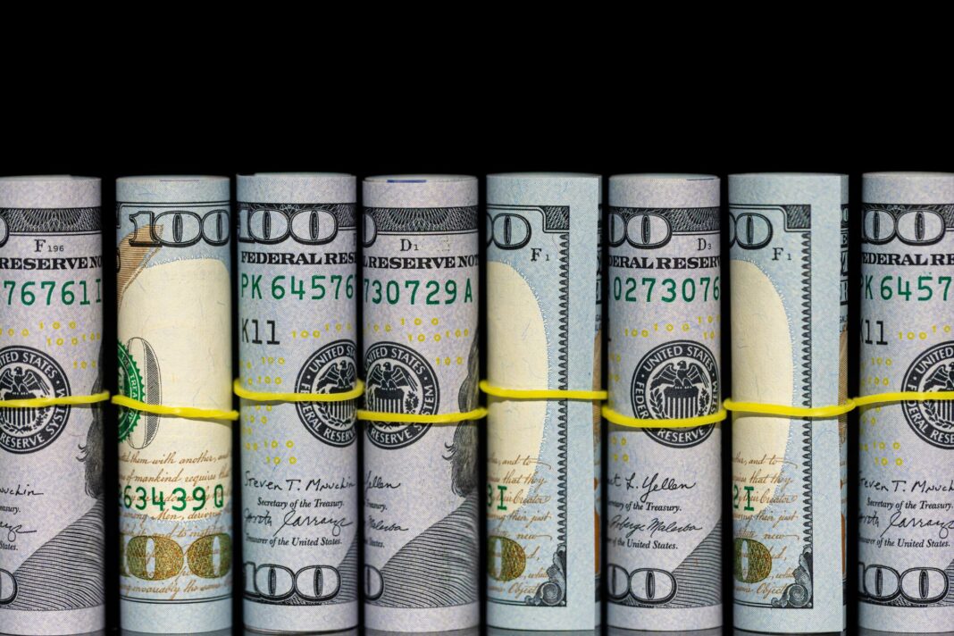 Gráfico de reservas internacionales y dólares. Vladimir Werning, vicepresidente del BCRA, durante una presentación.