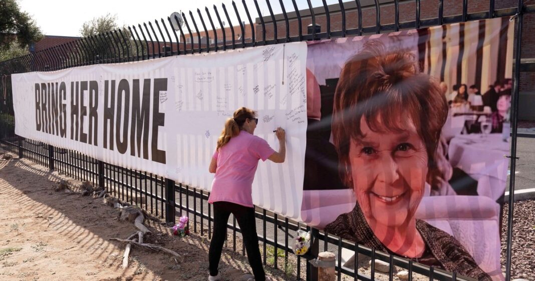 Nancy Guthrie, madre de la periodista Savannah Guthrie, desaparecida en Arizona.