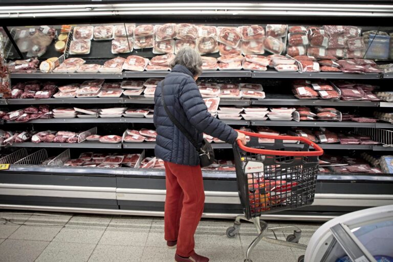 Gráfico ilustrativo de la evolución del precio de la carne vacuna en los últimos meses.