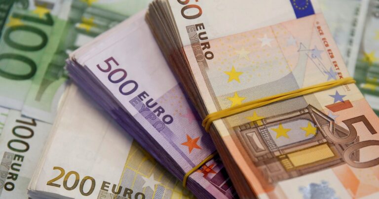 Gráfico ilustrativo de la cotización del euro en Argentina