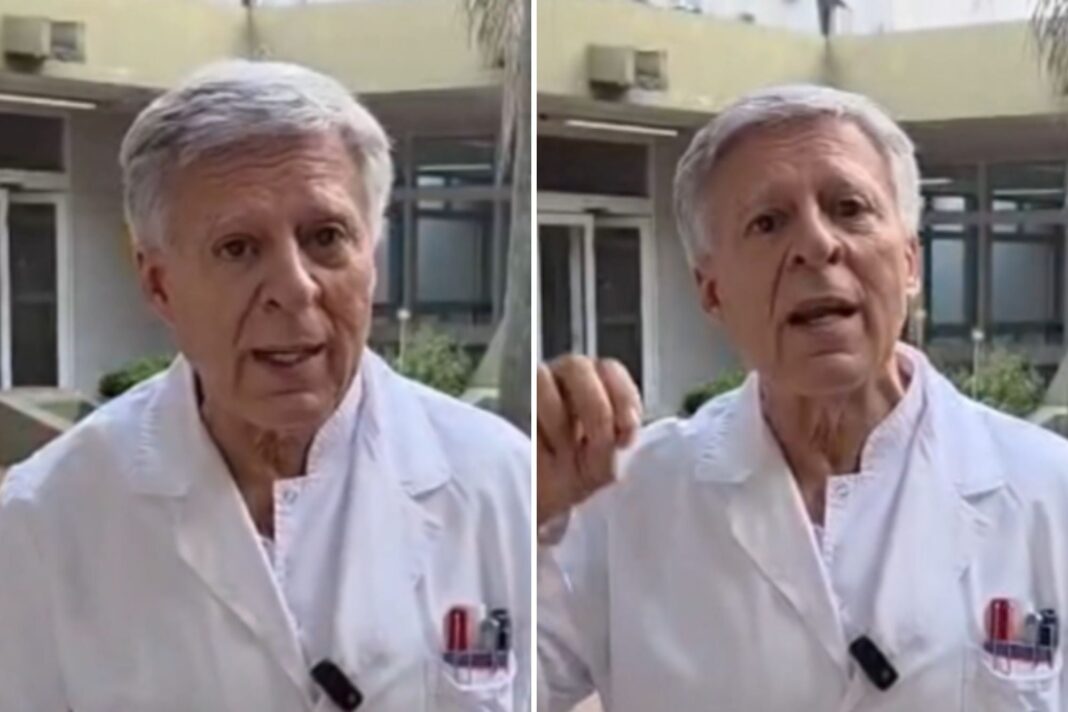 El doctor Daniel López Rosetti hablando sobre hábitos de vida saludable.