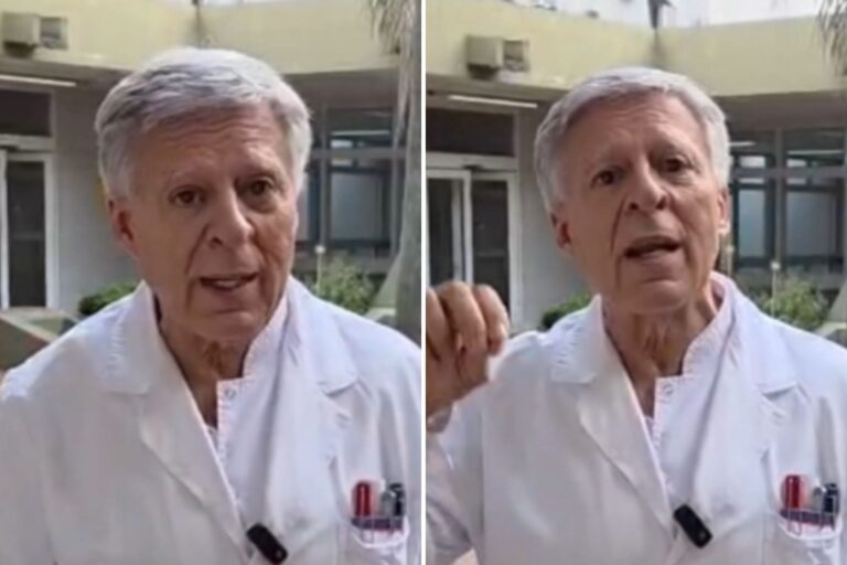 El doctor Daniel López Rosetti hablando sobre hábitos de vida saludable.