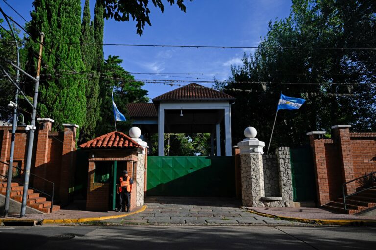 Fachada de la Casa Rosada, sede del Gobierno nacional en Buenos Aires, Argentina.