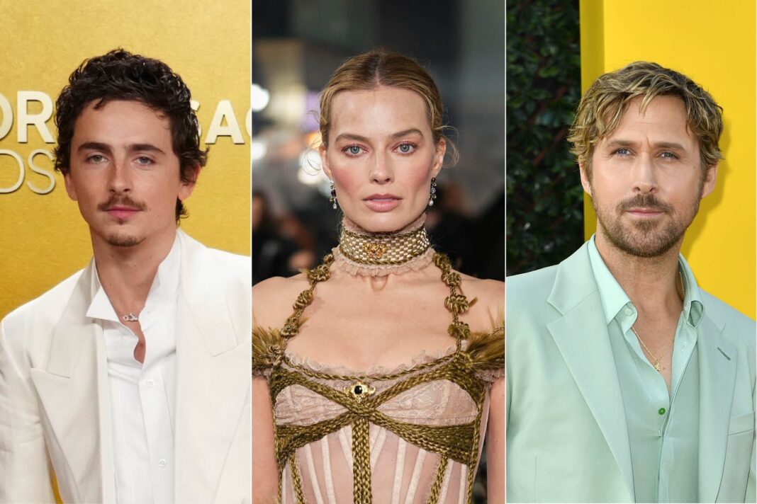 Actores de Hollywood en alfombra roja representando la búsqueda de nuevas figuras taquilleras