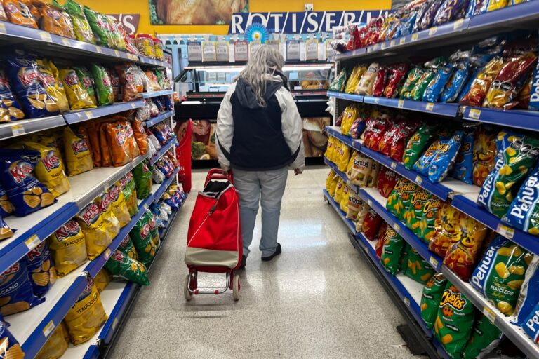 Gráfico ilustrativo de la evolución de la inflación mensual en Argentina