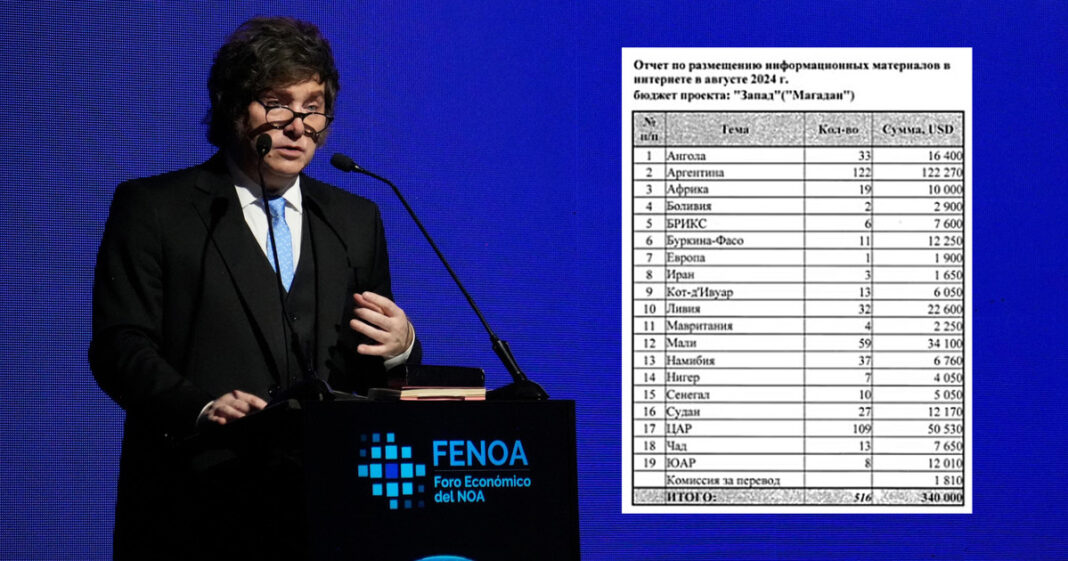 Gráfico representando una investigación periodística sobre desinformación en medios digitales