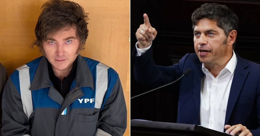 Axel Kicillof, gobernador de la provincia de Buenos Aires, en su despacho.