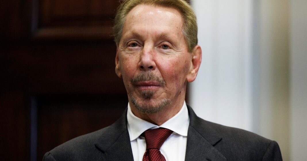 Larry Ellison, cofundador de Oracle, en una conferencia tecnológica