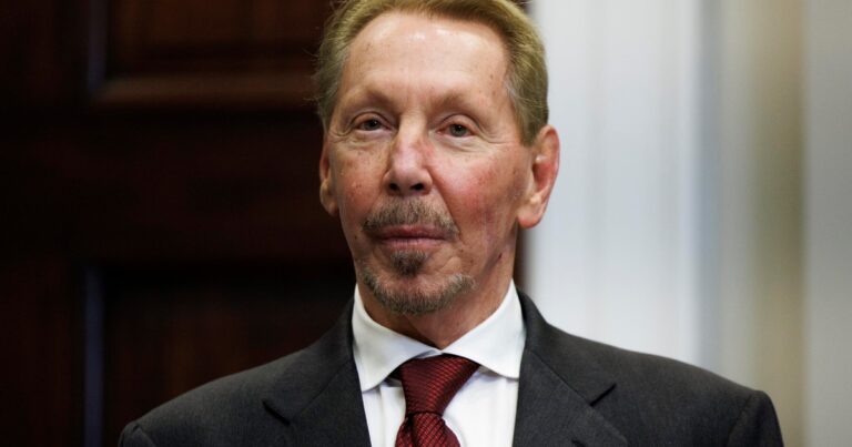 Larry Ellison, cofundador de Oracle, en una conferencia tecnológica