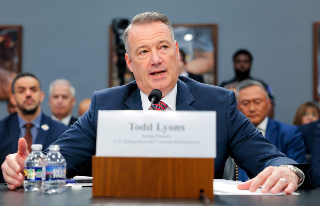 Todd Lyons, director interino del Servicio de Inmigración y Control de Aduanas (ICE) de EE.UU.