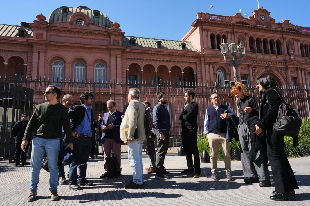 Fachada de la Casa Rosada en Buenos Aires, Argentina