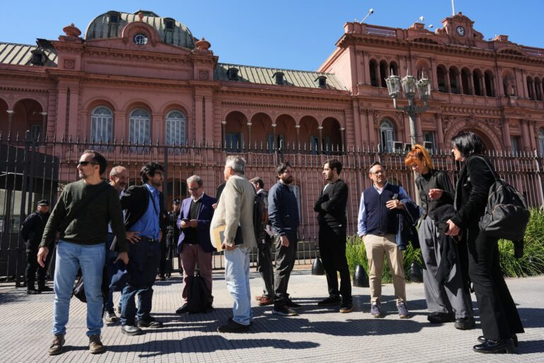 Fachada de la Casa Rosada en Buenos Aires, Argentina