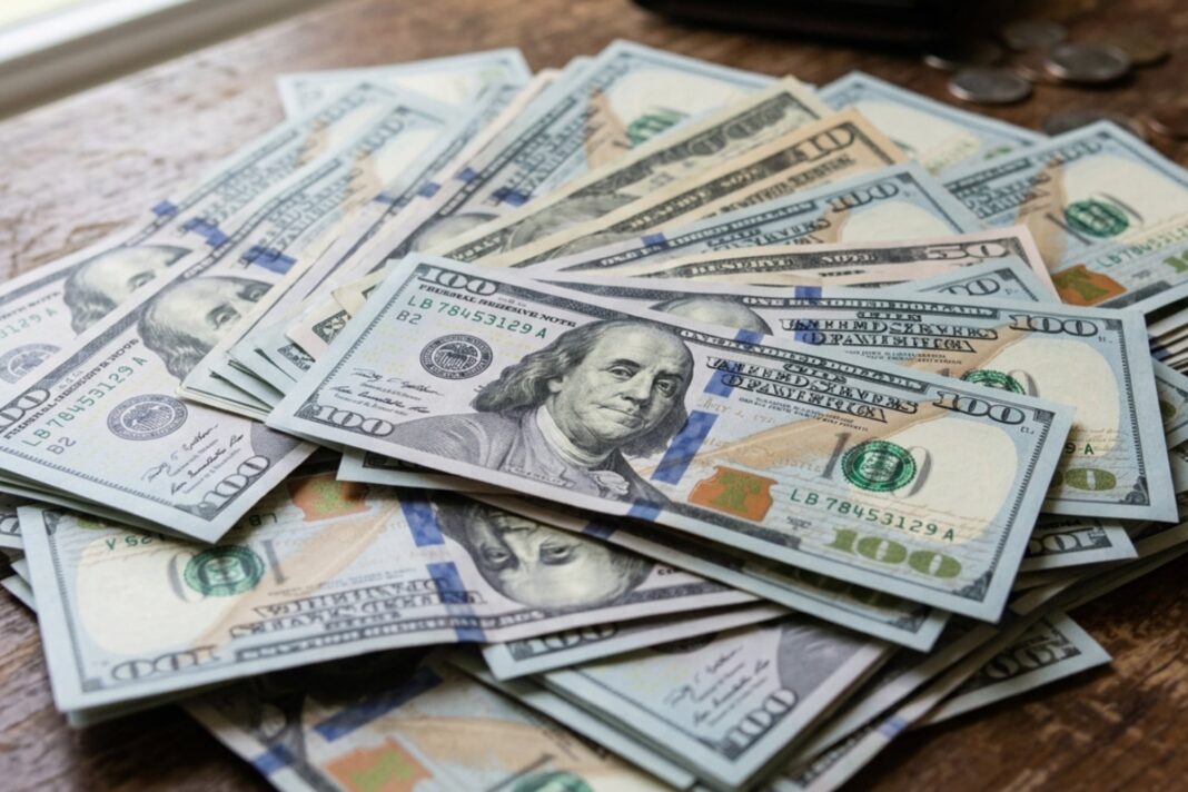 Gráfico con cotizaciones del dólar oficial y blue en Argentina