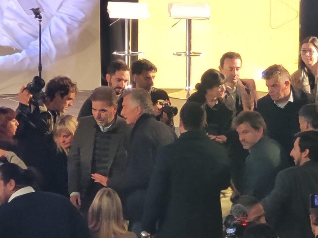 Mauricio Macri en un acto de Pro en el Club Galicia de Olivos