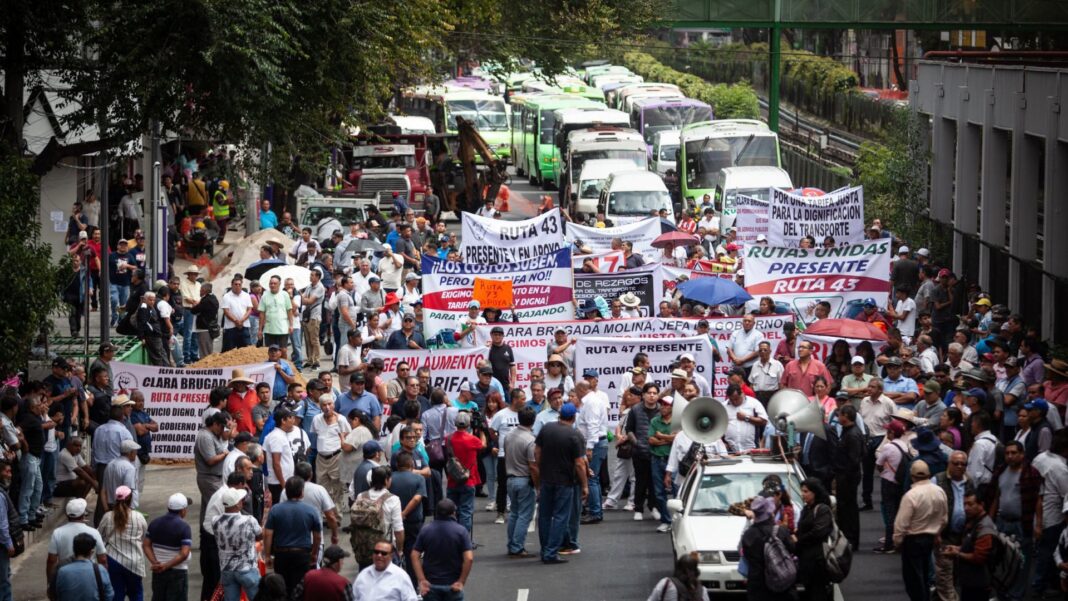 Convocatoria a marcha nacional de transportistas el 20 de mayo en Ciudad de México